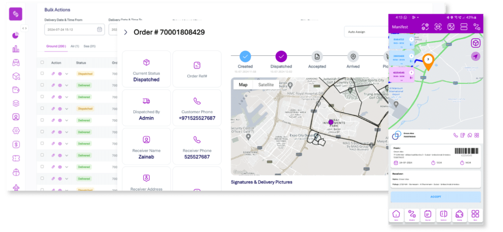 Predictive dispatch Mile
