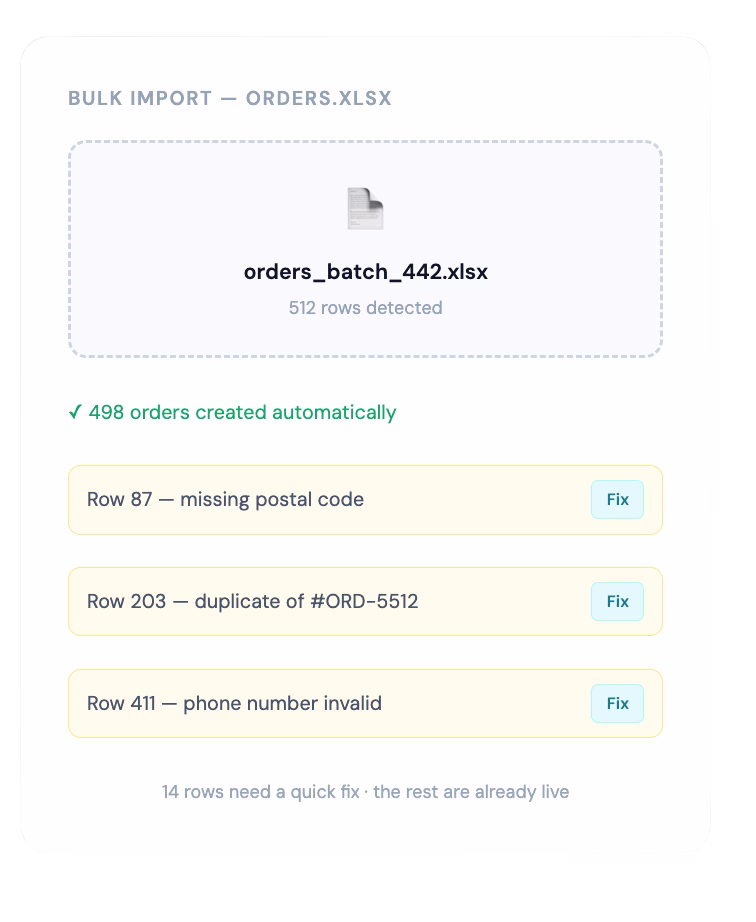 Bulk Import with MAC AI